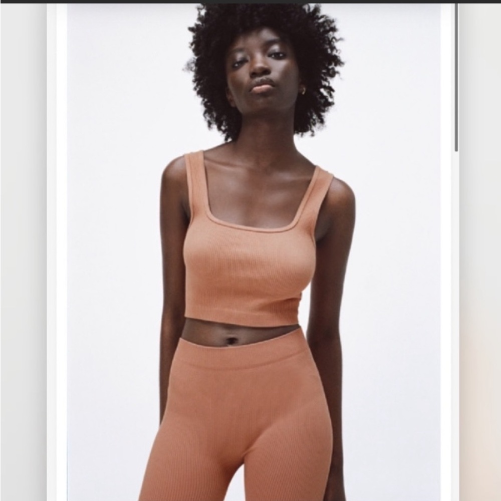 Zara Seamless Ribbed Shorts